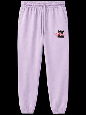 CROOKS & CASTLES GRAPHIC JOGGER PANTS LILAC